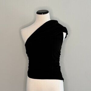 Zara - One Shoulder Top - Black - Small